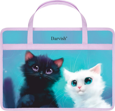 Папка-портфель Darvish Два котенка / DV-14113-11 - 