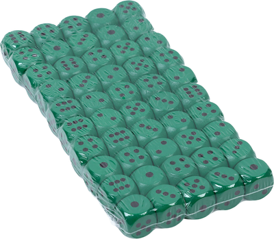 Набор кубиков для настольной игры Время игры 10502122 (50шт, зеленый) - 