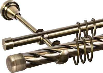 

Карниз для штор, Grace D25К/16Г составной + заглушка Закругленная