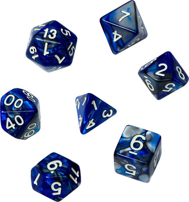 Набор кубиков для настольной игры Время игры Дайсы для ДнД Лазурит / 9891843 (7шт) - 