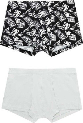 Комплект мужских трусов Mark Formelle 411229-2 (р.90-100, деньги на черном/жемчужно-голубой) -