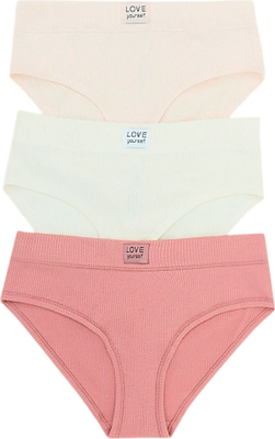 Комплект женских трусов Mark Formelle 412491-3 (р.106, пудра/декор) - 