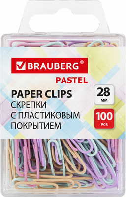 Скрепки Brauberg 271956 (100шт) -