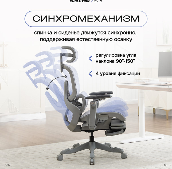 Купить Кресло геймерское Evolution ZX 2 в Борисове