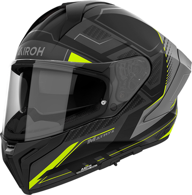 Мотошлем Airoh Matryx Rocket MXRK31-M (M, желтый матовый) - 