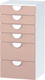 Комод Mebelain Пикси 6 ящиков (мечтательный пион) - 