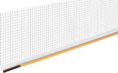 

Профиль примыкающий оконный, С сеткой 6мм 2.4м