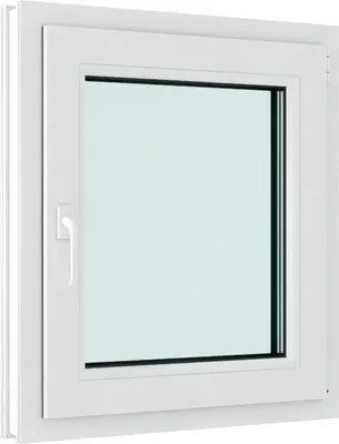 

Окно ПВХ, Futuruss Одностворчатое Поворотно-откидное правое 3 стекла