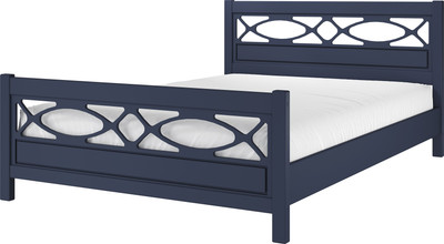 Полуторная кровать Bravo Мебель Лоренса 140х200 (темный лазурный) -