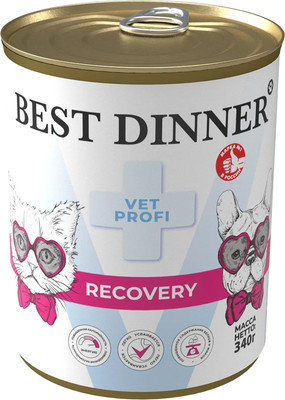 Влажный корм для собак Best Dinner Vet Profi Recovery (340г) - 