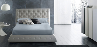 Простыня Primavelle 200х220х20 сатин Luxe на резинке / 114311408-crL04 (дымчато-синий) -