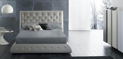 Простыня Primavelle 200х220х20 сатин Luxe на резинке / 114311408-crL02 (мистический серый) -