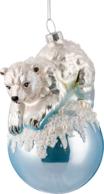 

Елочная игрушка, Decor. Мишка на шаре / 62370