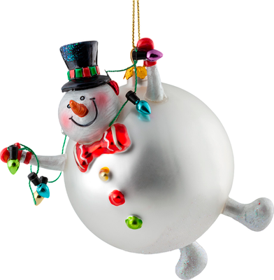 

Елочная игрушка, Decor. Снеговик кругленький / 50984