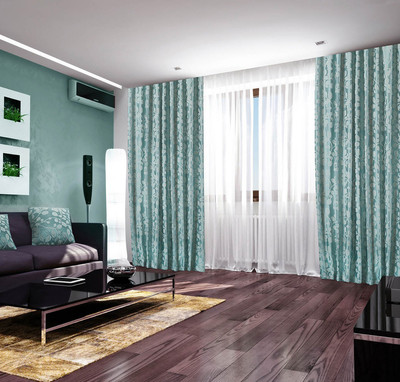 Комплект штор Primavelle Livia 140х270 / 61471427-45f (филигрань бирюзовый) - 
