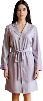 Халат Primavelle Ronico Tencel / 61846262-S/M (серо-розовый) -