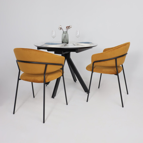 Купить Обеденный стол LEPREMO AV 1107 HPL+МДФ раздвижной D1000-1350x750 в Витебске