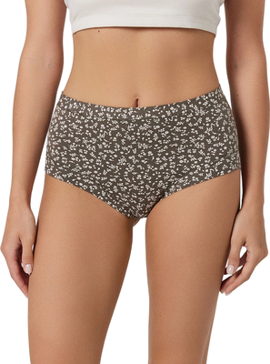 Трусы женские Mark Formelle 412423 (р.118, молочные цветочки на зеленом) -