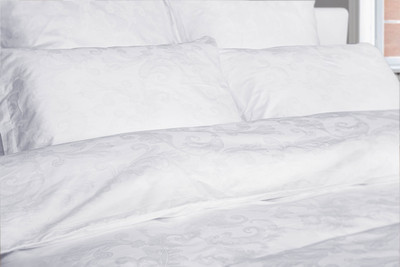 Комплект постельного белья Primavelle Сатин-жаккард 2сп вензель / 175215574-fs (наволочки 52х74) - 