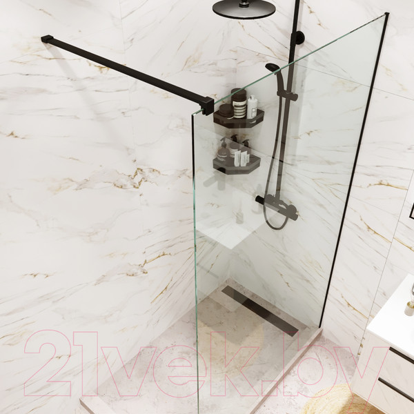 Купить Душевая стенка Benetto BEN-602 BLC 80х200 в Гомеле