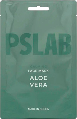 Маска для лица тканевая Pslab Aloe Vera Успокаивающая (23мл) -