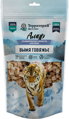 

Лакомство для кошек, Вымя говяжье Амур / 562029