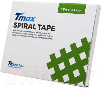 Кросс тейп Tmax Spiral Tape Type B / 42372 (20 листов, телесный)