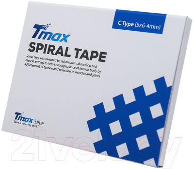 Кросс тейп Tmax Spiral Tape Type C 423730 (20 листов, телесный)