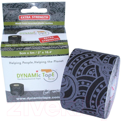Динамический тейп Dynamic Tape ECO DT50TTEB (черный/серое тату)