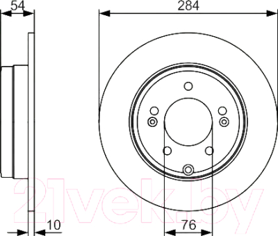 

Тормозной диск Bosch, 0986479A45