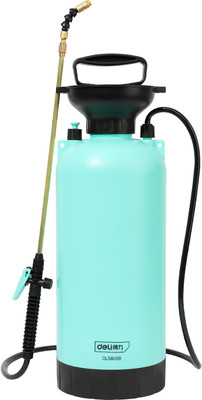 Опрыскиватель помповый Deli DL581108 (8л, черный/голубой) - 