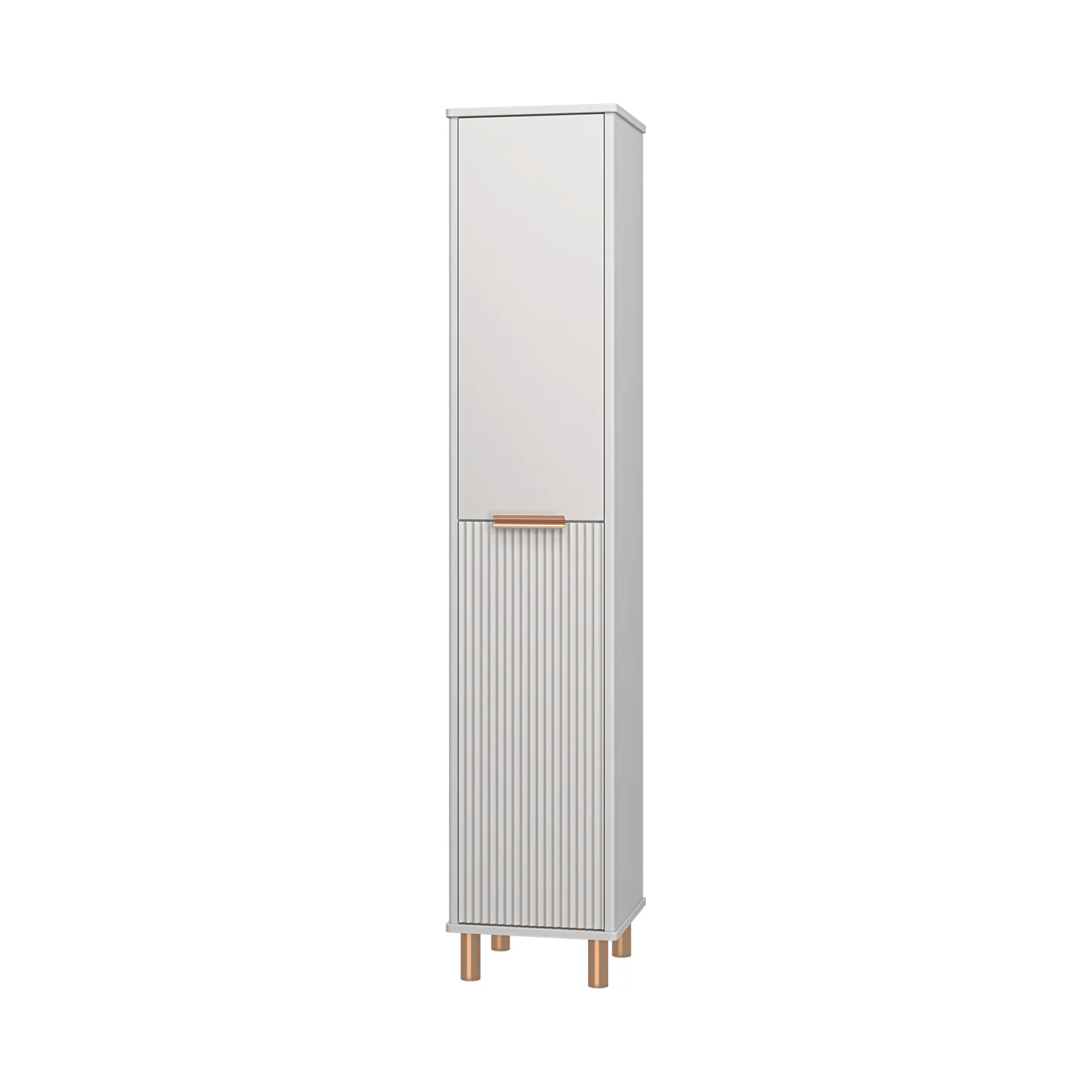 Шкаф-пенал для ванной Brevita Risacca Crema 35 / RIS-05035-034П (серый кашемир)