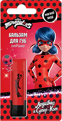 Бальзам для губ детский Miraculous Леди Баг и Супер Кот (3.5г)