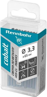 Набор сверл Rennbohr Р6М5К5 Cobalt Prom / 671033 -