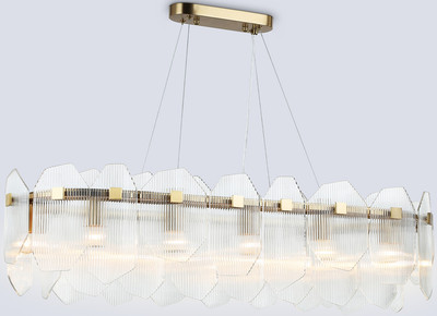 Люстра Ambrella LH31255/12 BS/CL (латунь/прозрачный) - 