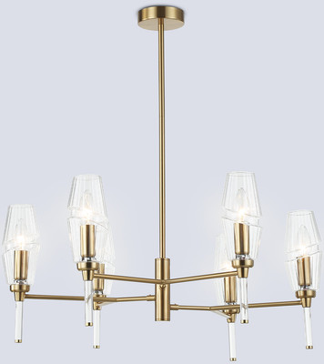 Люстра Ambrella LH55201/6 BS/CL (латунь/прозрачный) -