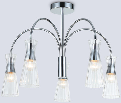 Люстра Ambrella LH55651/5 СH/CL (хром/прозрачный) -