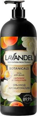 Гель для душа Lavandel Абрикос и гардения (1л) -