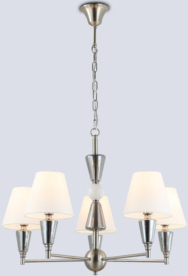 Люстра Ambrella LH75253/5 SN/FR (сатин никель/белый матовый) -