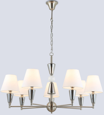 Люстра Ambrella LH75256/7 SN/FR (сатин никель/белый матовый) -