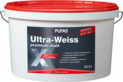 Краска Pufas Ultra-Weiss Innensilikon Премиум силиконовая (12.5л, матовый) -