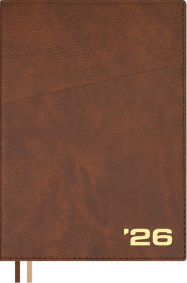 Ежедневник Escalada Шеврет 2026 / 70209 (176л, коричневый) -