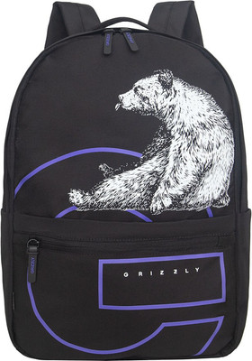 Рюкзак Grizzly RQL-614-1 (черный/фиолетовый) -