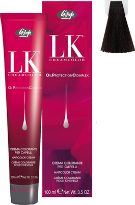 Крем-краска для волос Lisap LK Creamcolor OPC тон 4/2 (100мл) - 