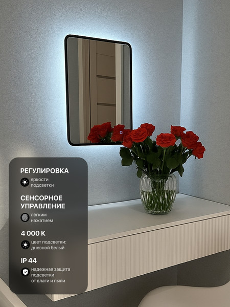 Купить Зеркало Emze Smartphone 40х60 / LED.UV.SMART.40.60.СНЕ.4K в Гродно