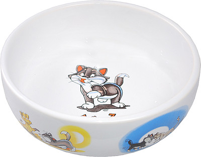 

Миска для животных, С рисунком котов / МКР128