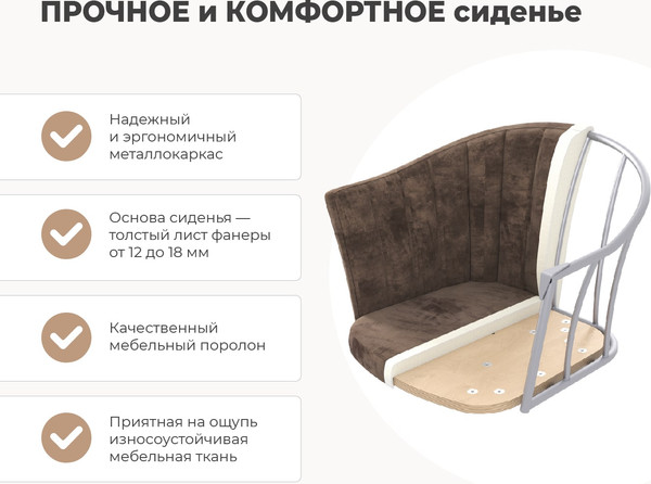 Купить Стул Sheffilton SHT-ST42-1/S95-WH-1 в Бресте