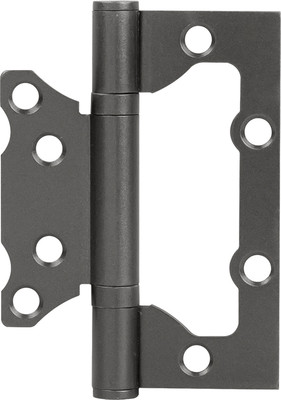 Комплект петель дверных Нора-М Isparus 800-4 FHP 100x74x2.5 накладная (графит, без колп.) -