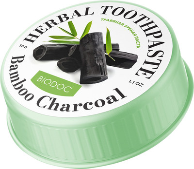 Зубная паста Biodoc Thai Herbal Toothpaste Bamboo Charcoal (30г) - 