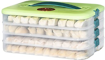 Пельменница Classmark 4 яруса (зеленый) -